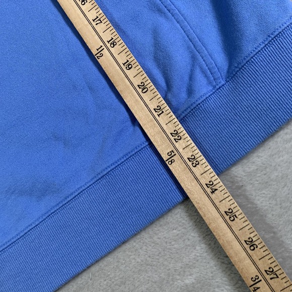 Vineyard Vines Pullover Womens Medium Blue Shep Sweater 1/4 Zip Gingham Patch - Picture 5 of 10